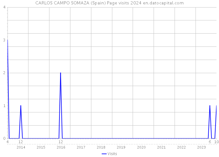 CARLOS CAMPO SOMAZA (Spain) Page visits 2024 