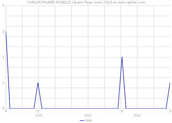 CARLOS PALMER ROSELLO (Spain) Page visits 2024 