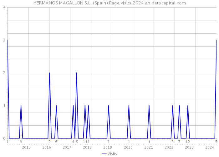 HERMANOS MAGALLON S.L. (Spain) Page visits 2024 