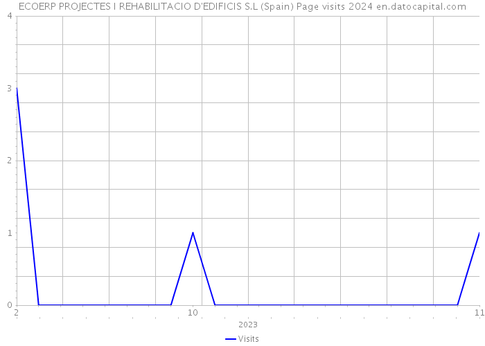 ECOERP PROJECTES I REHABILITACIO D'EDIFICIS S.L (Spain) Page visits 2024 