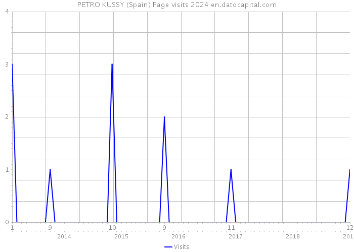 PETRO KUSSY (Spain) Page visits 2024 