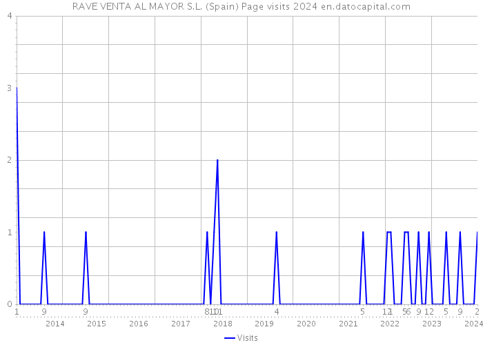 RAVE VENTA AL MAYOR S.L. (Spain) Page visits 2024 