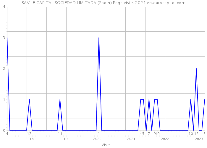 SAVILE CAPITAL SOCIEDAD LIMITADA (Spain) Page visits 2024 