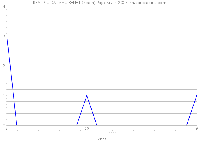 BEATRIU DALMAU BENET (Spain) Page visits 2024 