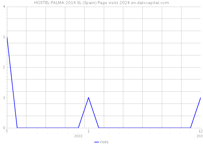 HOSTEL PALMA 2014 SL (Spain) Page visits 2024 