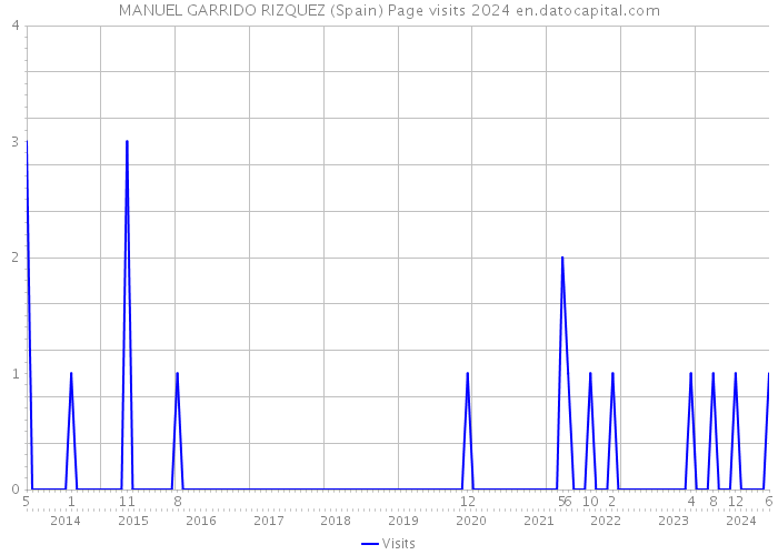 MANUEL GARRIDO RIZQUEZ (Spain) Page visits 2024 
