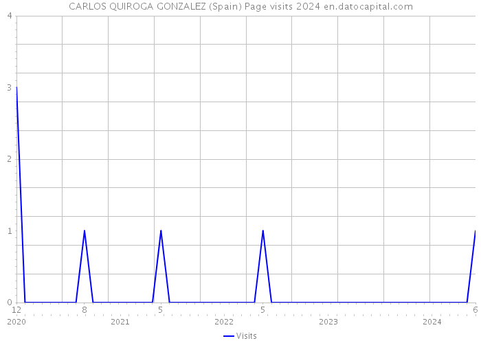 CARLOS QUIROGA GONZALEZ (Spain) Page visits 2024 