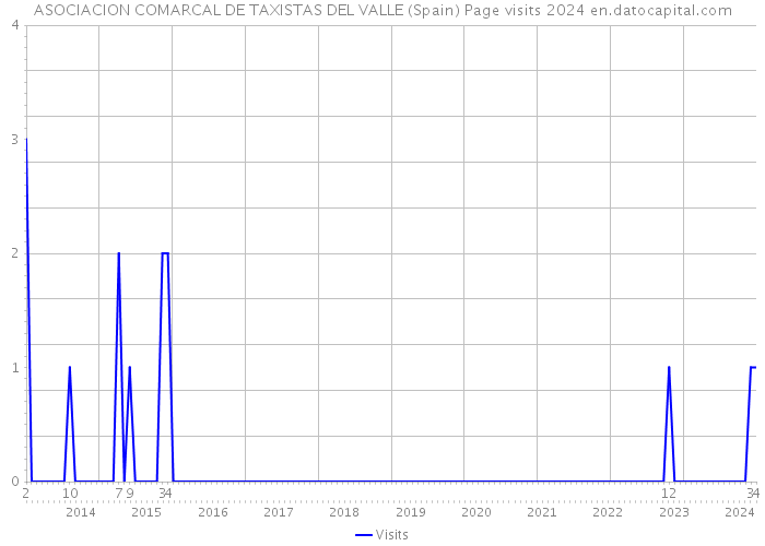 ASOCIACION COMARCAL DE TAXISTAS DEL VALLE (Spain) Page visits 2024 