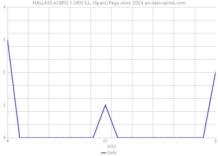 MALLASS ACERO Y ORO S.L. (Spain) Page visits 2024 
