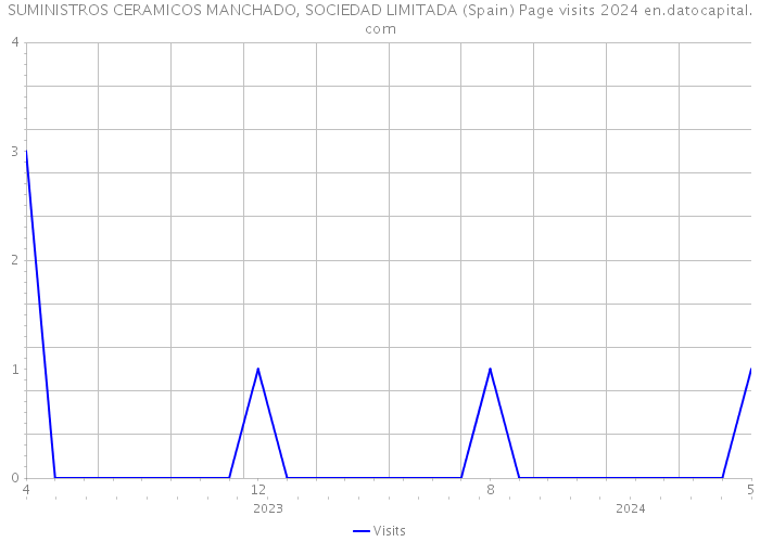 SUMINISTROS CERAMICOS MANCHADO, SOCIEDAD LIMITADA (Spain) Page visits 2024 