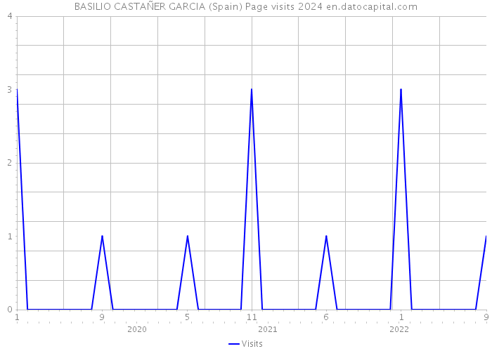 BASILIO CASTAÑER GARCIA (Spain) Page visits 2024 