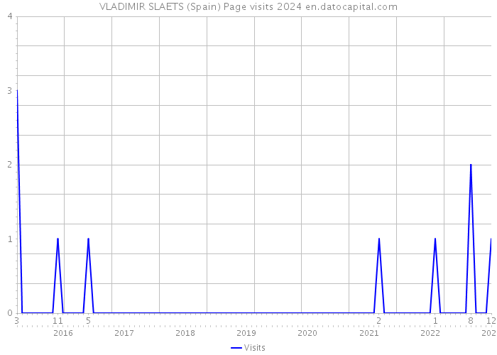VLADIMIR SLAETS (Spain) Page visits 2024 