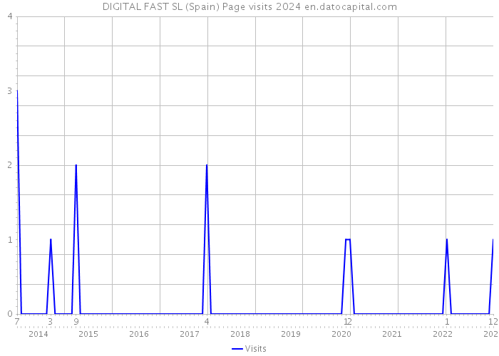DIGITAL FAST SL (Spain) Page visits 2024 