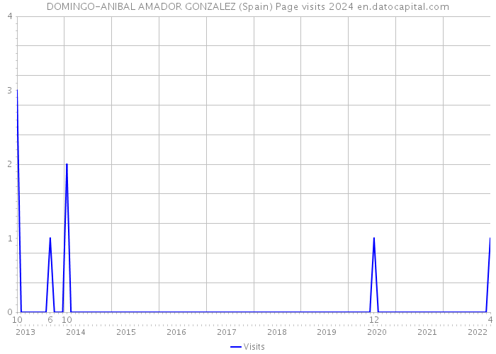 DOMINGO-ANIBAL AMADOR GONZALEZ (Spain) Page visits 2024 