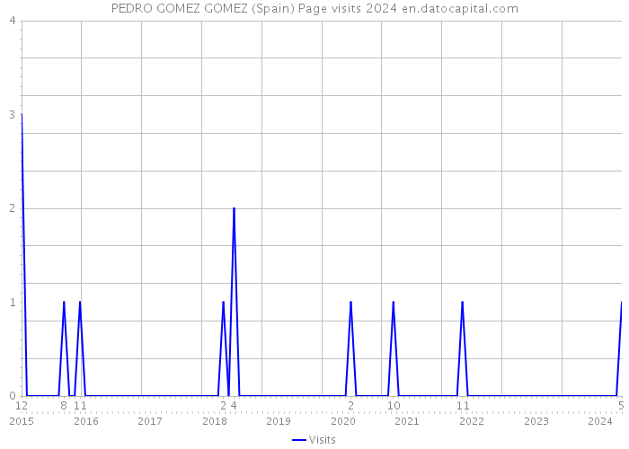 PEDRO GOMEZ GOMEZ (Spain) Page visits 2024 