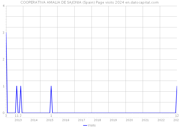 COOPERATIVA AMALIA DE SAJONIA (Spain) Page visits 2024 