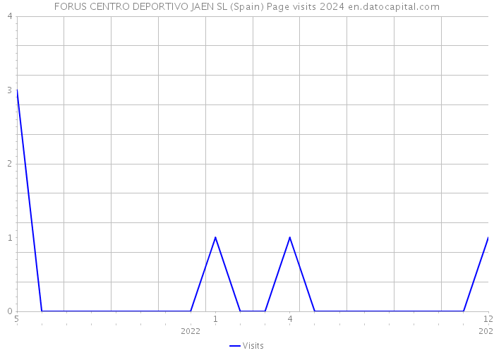 FORUS CENTRO DEPORTIVO JAEN SL (Spain) Page visits 2024 