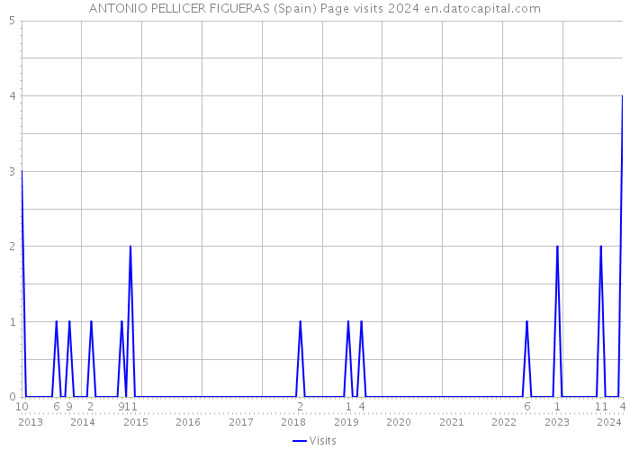 ANTONIO PELLICER FIGUERAS (Spain) Page visits 2024 