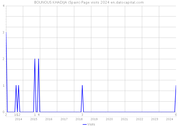 BOUNOUS KHADIJA (Spain) Page visits 2024 