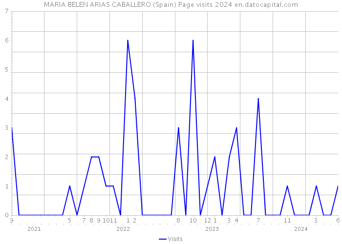 MARIA BELEN ARIAS CABALLERO (Spain) Page visits 2024 