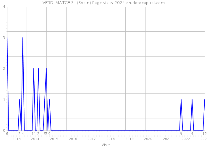 VERD IMATGE SL (Spain) Page visits 2024 