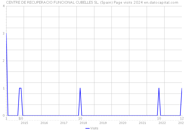 CENTRE DE RECUPERACIO FUNCIONAL CUBELLES SL. (Spain) Page visits 2024 