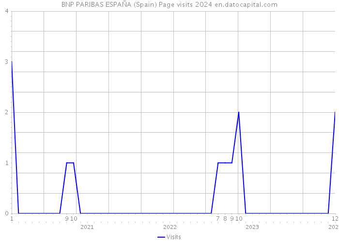BNP PARIBAS ESPAÑA (Spain) Page visits 2024 