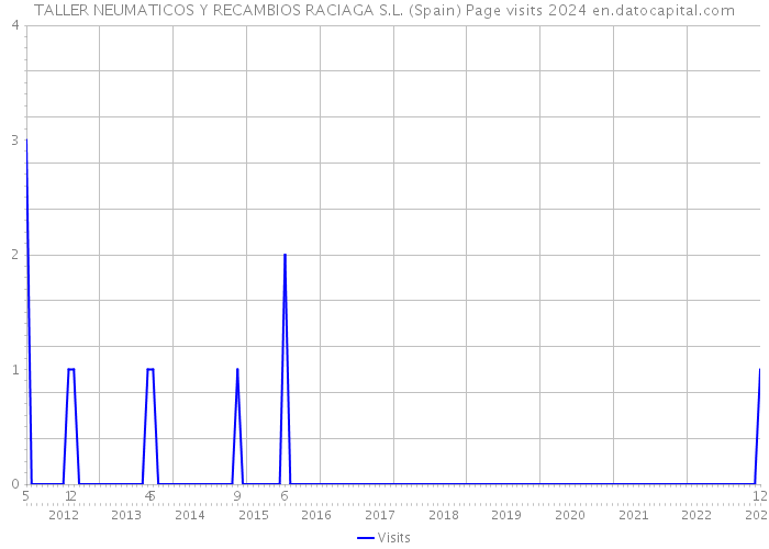 TALLER NEUMATICOS Y RECAMBIOS RACIAGA S.L. (Spain) Page visits 2024 