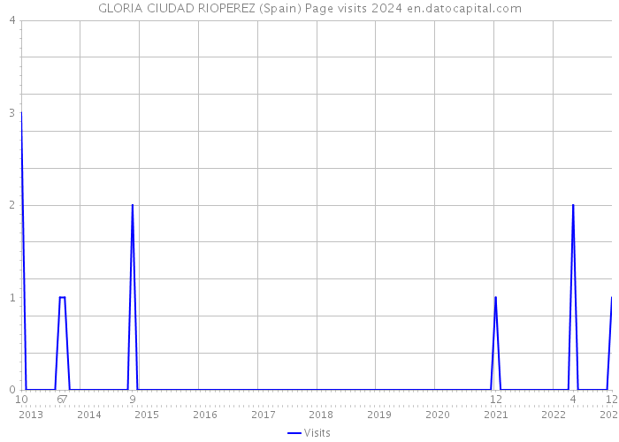 GLORIA CIUDAD RIOPEREZ (Spain) Page visits 2024 