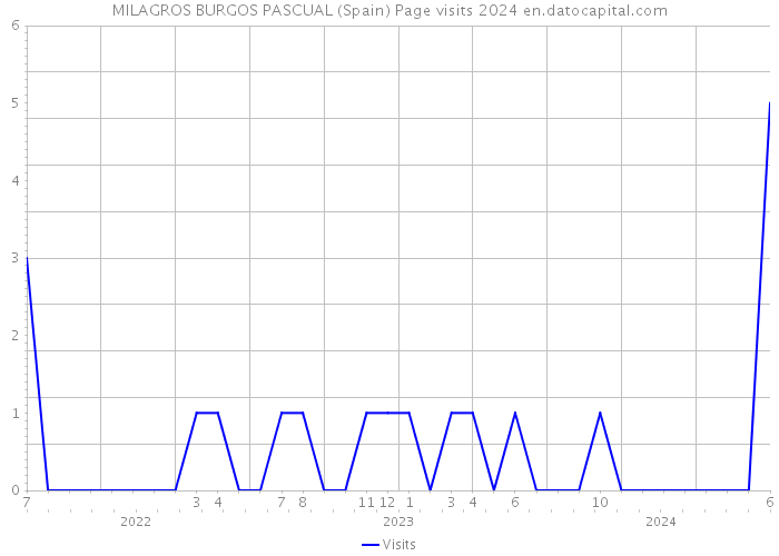 MILAGROS BURGOS PASCUAL (Spain) Page visits 2024 