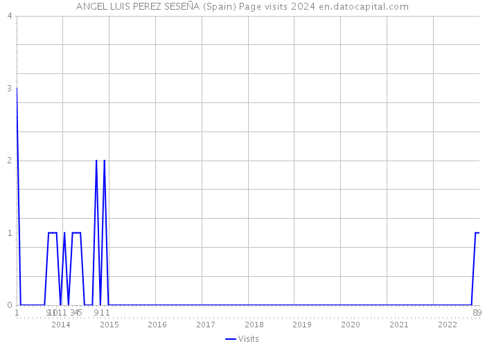 ANGEL LUIS PEREZ SESEÑA (Spain) Page visits 2024 