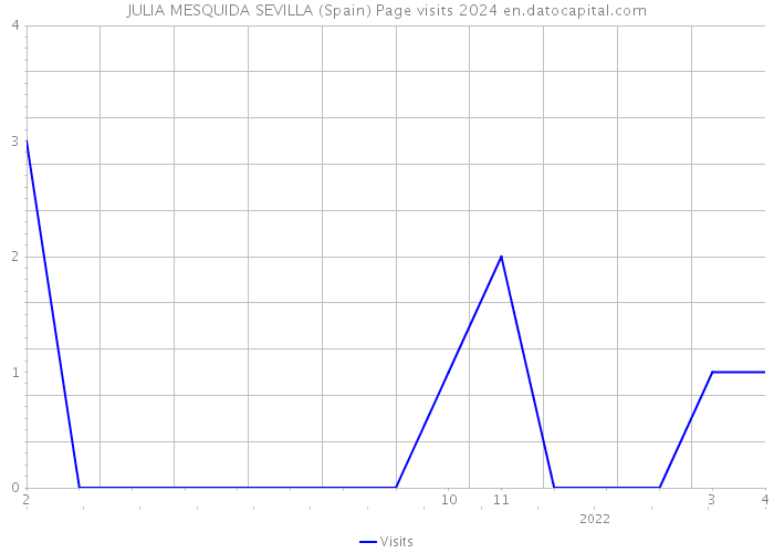 JULIA MESQUIDA SEVILLA (Spain) Page visits 2024 