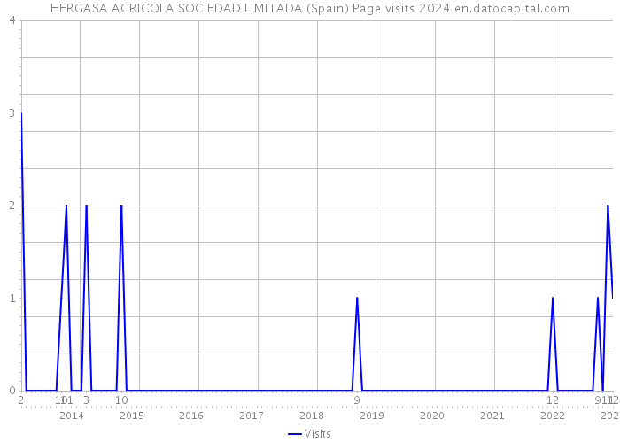 HERGASA AGRICOLA SOCIEDAD LIMITADA (Spain) Page visits 2024 