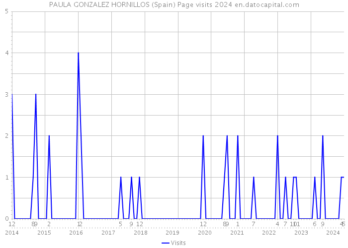 PAULA GONZALEZ HORNILLOS (Spain) Page visits 2024 