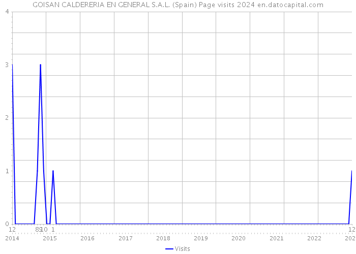 GOISAN CALDERERIA EN GENERAL S.A.L. (Spain) Page visits 2024 