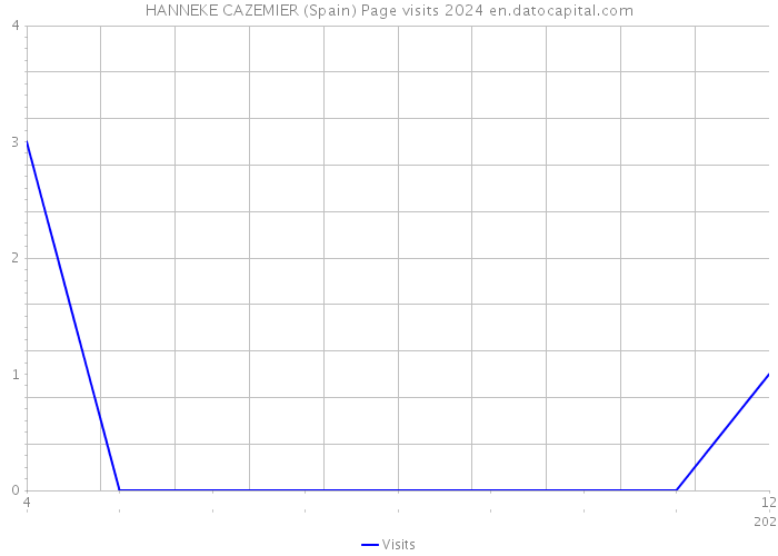 HANNEKE CAZEMIER (Spain) Page visits 2024 