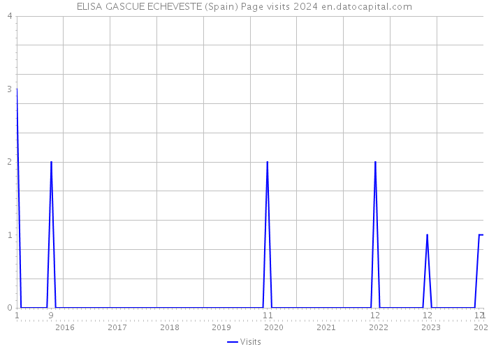 ELISA GASCUE ECHEVESTE (Spain) Page visits 2024 