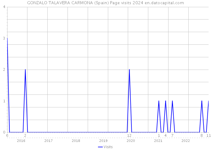 GONZALO TALAVERA CARMONA (Spain) Page visits 2024 