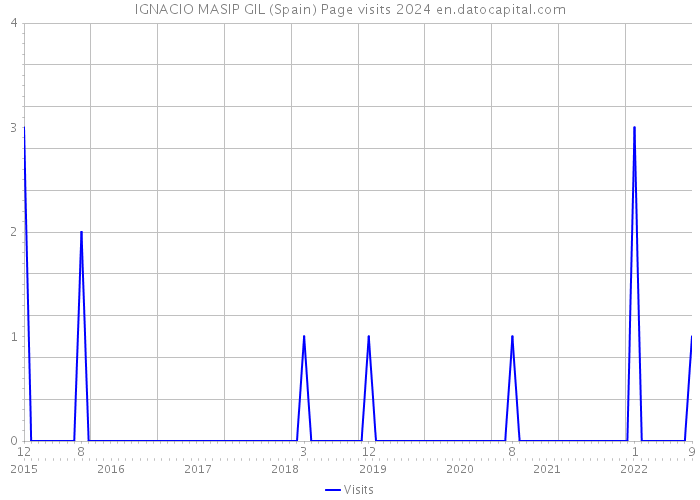 IGNACIO MASIP GIL (Spain) Page visits 2024 