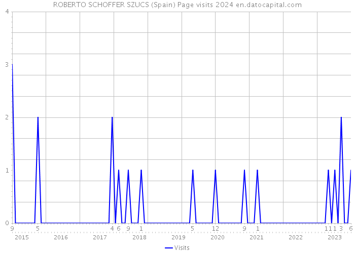 ROBERTO SCHOFFER SZUCS (Spain) Page visits 2024 