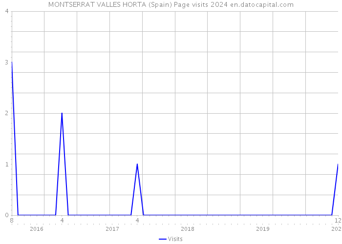 MONTSERRAT VALLES HORTA (Spain) Page visits 2024 