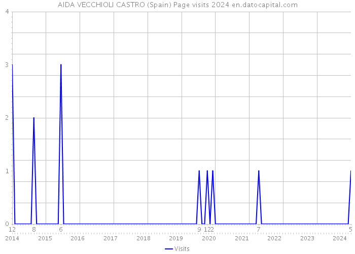 AIDA VECCHIOLI CASTRO (Spain) Page visits 2024 