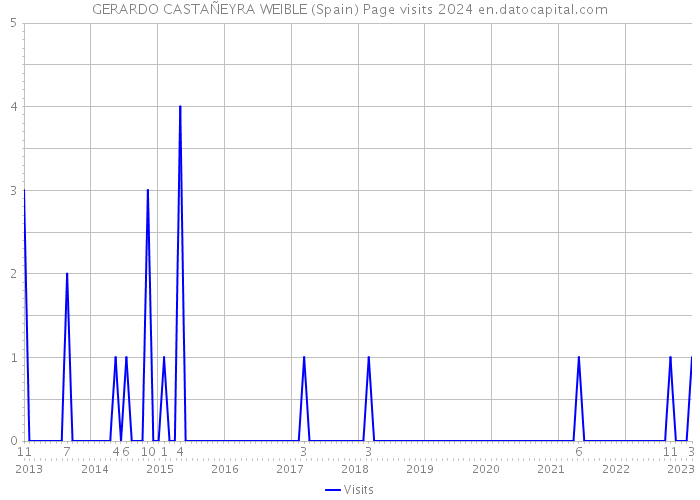 GERARDO CASTAÑEYRA WEIBLE (Spain) Page visits 2024 
