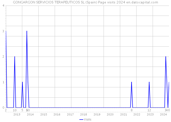 GONGARGON SERVICIOS TERAPEUTICOS SL (Spain) Page visits 2024 