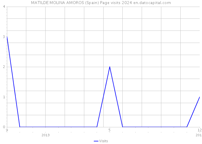 MATILDE MOLINA AMOROS (Spain) Page visits 2024 