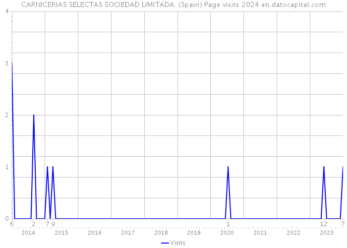 CARNICERIAS SELECTAS SOCIEDAD LIMITADA. (Spain) Page visits 2024 