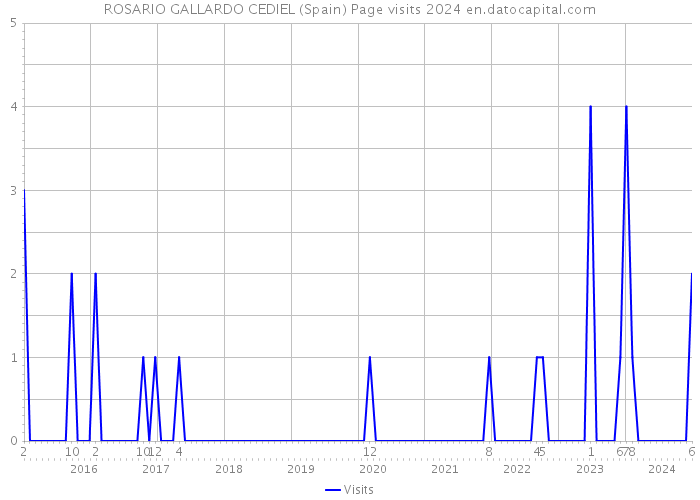 ROSARIO GALLARDO CEDIEL (Spain) Page visits 2024 