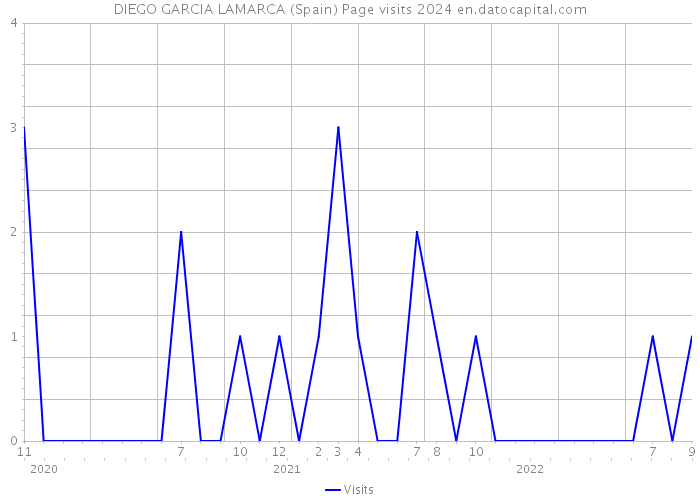 DIEGO GARCIA LAMARCA (Spain) Page visits 2024 