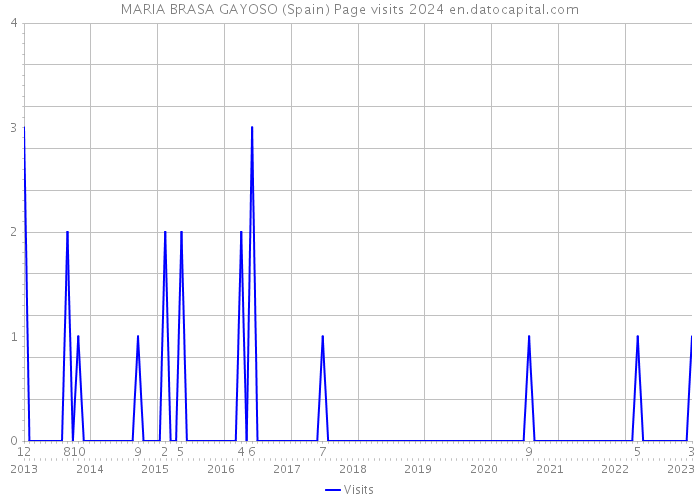 MARIA BRASA GAYOSO (Spain) Page visits 2024 