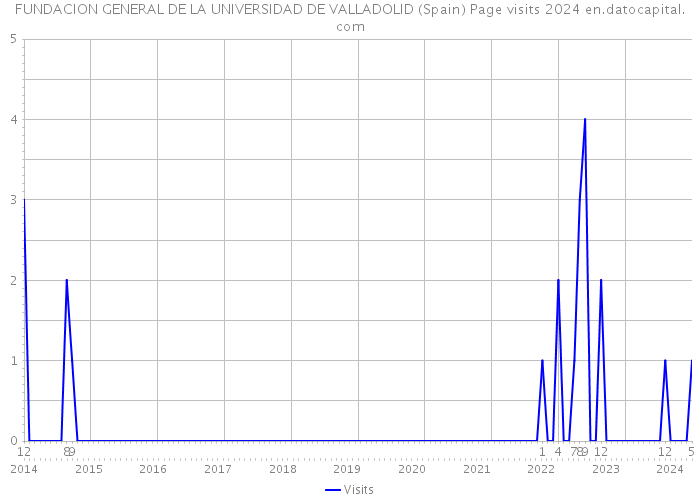 FUNDACION GENERAL DE LA UNIVERSIDAD DE VALLADOLID (Spain) Page visits 2024 